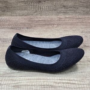 Allbirds Tree Breezers Women's Size 7.5 Black  Gray Slip On Ballet Flats